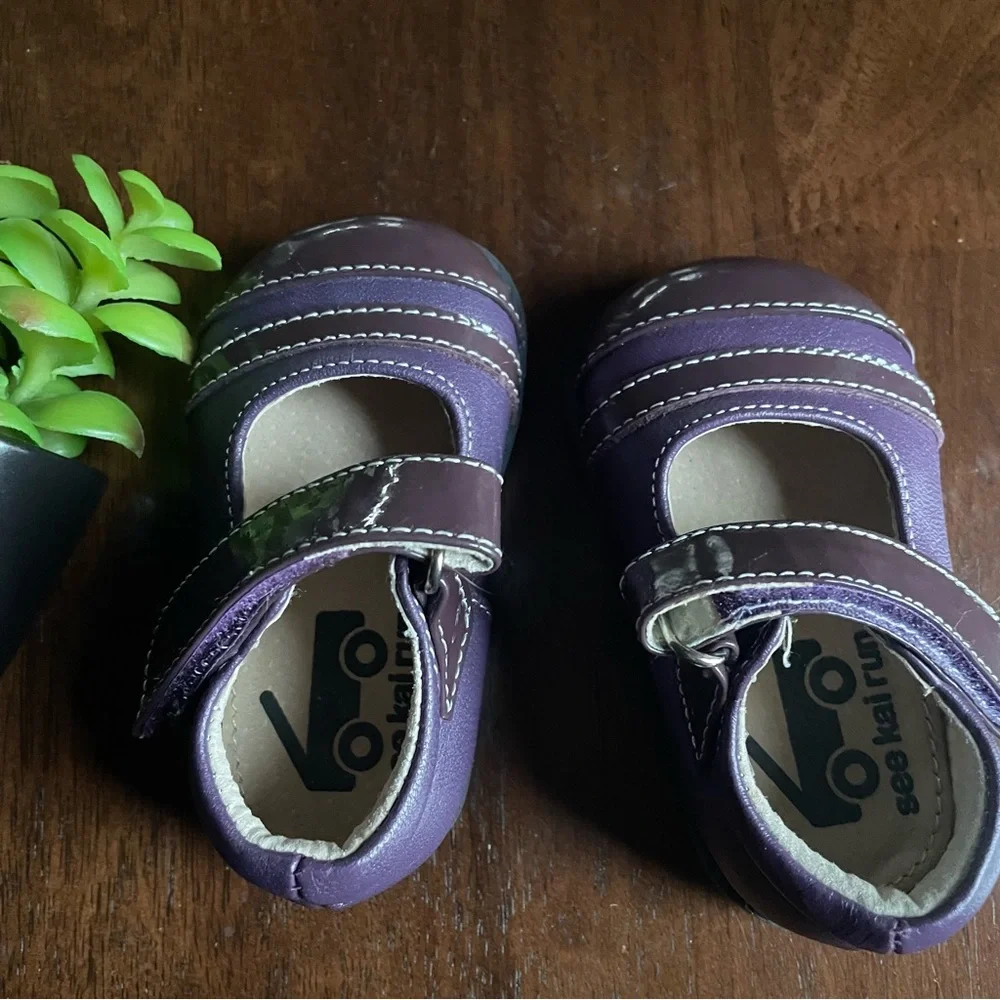 See Kai Run Purple  Mary Jane Style Toddler Shoes Size 3